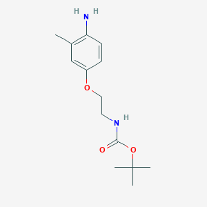 [2-(4-Amino-3-methylphenoxy)-ethyl]-carbamic acid tert-butyl ester图片