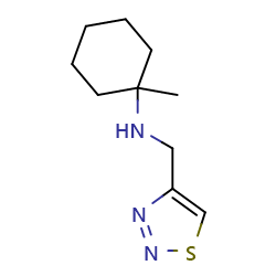 1-methyl-N-[(1,2,3-thiadiazol-4-yl)methyl]cyclohexan-1-amine图片