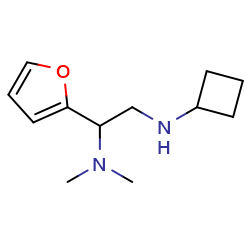 N-[2-(dimethylamino)-2-(furan-2-yl)ethyl]cyclobutanamine图片