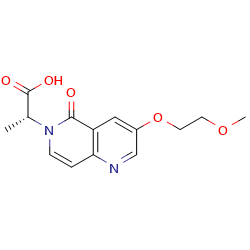 (2R)-2-[3-(2-methoxyethoxy)-5-oxo-5,6-dihydro-1,6-naphthyridin-6-yl]propanoicacid图片