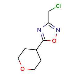 3-(chloromethyl)-5-(oxan-4-yl)-1,2,4-oxadiazole图片