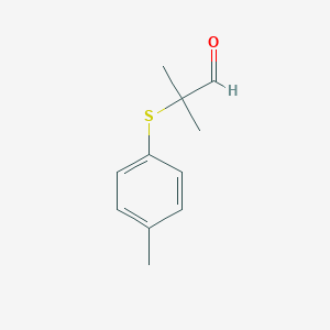 2-Methyl-2-[(4-methylphenyl)sulfanyl]propanal图片