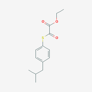 Ethyl 2-(4-iso-butylphenyl)sulfanyl-2-oxo-acetate图片
