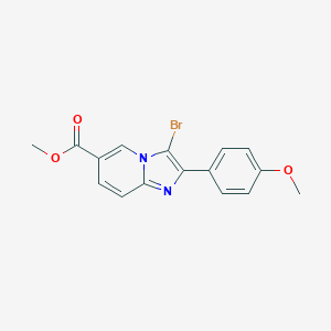 methyl 3-bromo-2-(4-methoxyphenyl)imidazo[1,2-a]pyridine-6-carboxylate图片