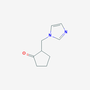2-(1H-Imidazol-1-ylmethyl)cyclopentanone图片