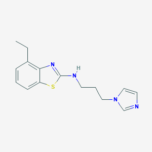 4-ethyl-N-[3-(1H-imidazol-1-yl)propyl]-1,3-benzothiazol-2-amine图片