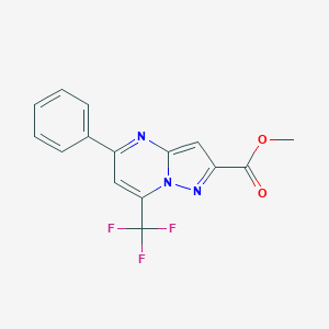Methyl 5-phenyl-7-(trifluoromethyl)-pyrazolo[1,5-a]pyrimidine-2-carboxylate图片