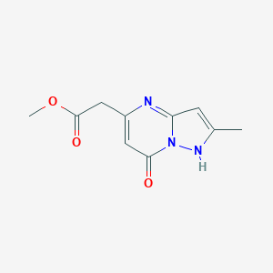 methyl 2-(7-hydroxy-2-methylpyrazolo[1,5-a]pyrimidin-5-yl)acetate图片