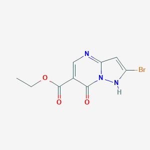 Ethyl 2-bromo-7-hydroxypyrazolo-[1,5-a]pyrimidine-6-carboxylate图片