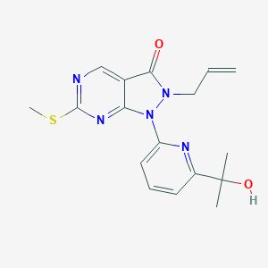 2-Allyl-1-(6-(2-hydroxypropan-2-yl)pyridin-2-yl)-6-(methylthio)-1H-pyrazolo[3,4-d]pyrimidin-3(2H)-one图片