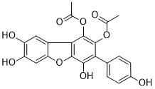 1,2-Diacetoxy-4,7,8-trihydroxy-3-(4-hydroxyphenyl)dibenzofuran图片
