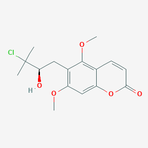 6-(3-Chloro-2-hydroxy-3-methylbutyl)-5,7-dimethoxycoumarin图片
