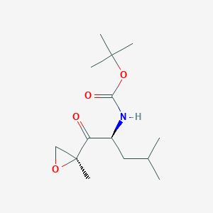 N-[(1S)-3-METHYL-1-[[(2S)-2-METHYL-2-OXIRANYL]CARBONYL]BUTYL]-,1,1-DIMETHYLETHYL ESTER图片