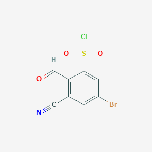 5-Bromo-3-cyano-2-formylbenzenesulfonyl chloride图片