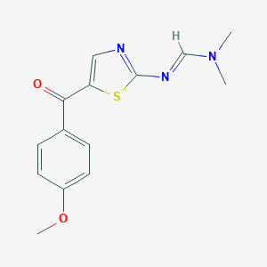 N'-[5-(4-methoxybenzoyl)-1,3-thiazol-2-yl]-N,N-dimethyliminoformamide图片