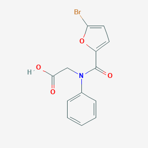 2-[1-(5-Bromofuran-2-yl)-N-phenylformamido]acetic Acid图片
