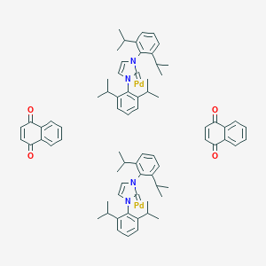 1,3-双(2,6-二-异丙苯基)咪唑-2-基1,4-萘醌)钯二聚物图片