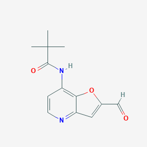 N-(2-Formylfuro[3,2-b]pyridin-7-yl)pivalamide图片