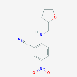 5-nitro-2-[(tetrahydrofuran-2-ylmethyl)amino]benzonitrile图片