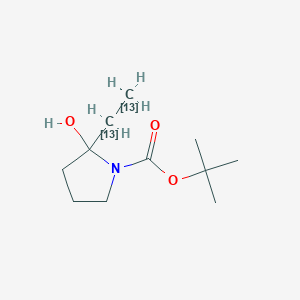 N-tert-Butyloxycarbonyl-2-ethyl-pyrrolidine-13C2图片