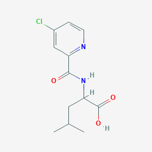 2-[(4-chloropyridin-2-yl)formamido]-4-methylpentanoic acid图片