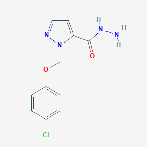 2-(4-Chloro-phenoxymethyl)-2 H-pyrazole-3-carboxylic acid hydrazide图片