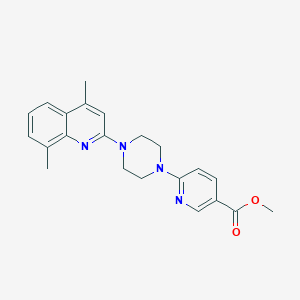 methyl 6-[4-(4,8-dimethyl-2-quinolinyl)piperazino]nicotinate图片
