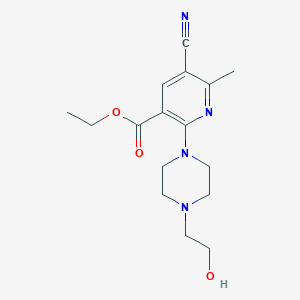 ethylcyanohydroxyethylpiperazinomethylnicotinate图片