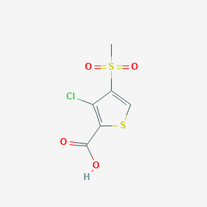 3-Chloro-4-(methylsulfonyl)thiophene-2-carboxylic acid图片
