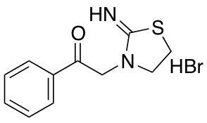 2-(2-imino-1,3-thiazolidin-3-yl)-1-phenylethan-1-one hydrobromide图片