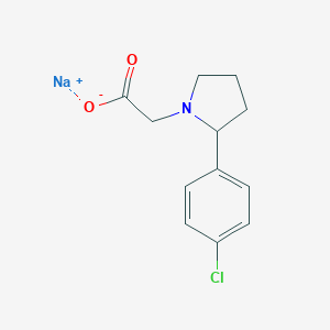 [2-(4-chlorophenyl)pyrrolidin-1-yl]acetic acid sodium salt图片