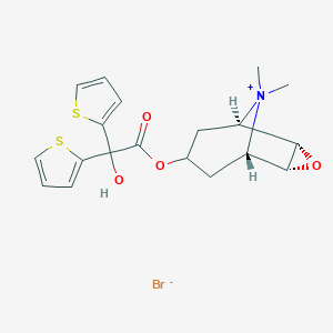 7-[(Hydroxy-2-thienyl-3-thienylacetyl)oxy]-9,9-dimethyl-3-Oxa-9-azoniatricyclo[3,3,1,02,4]nonane Bromide图片