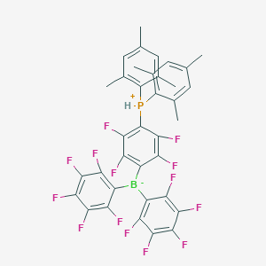 Hydrogen[4-[bis(2,4,6-trimethylphenyl)phosphino]-2,3,5,6-tetrafluorophenyl]hydrobis(2,3,4,5,6-pentafluorophenyl)borate图片
