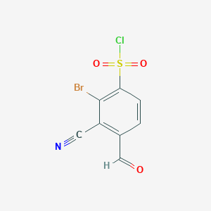 2-Bromo-3-cyano-4-formylbenzenesulfonyl chloride图片