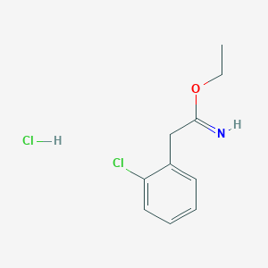 ethyl 2-(2-chlorophenyl)ethanecarboximidate hydrochloride图片