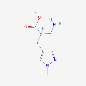 methyl 3-amino-2-[(1-methyl-1H-pyrazol-4-yl)methyl]propanoate图片