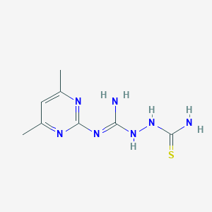 2-[[(4,6-dimethylpyrimidin-2-yl)amino](imino)methyl]hydrazinecarbothioamide图片