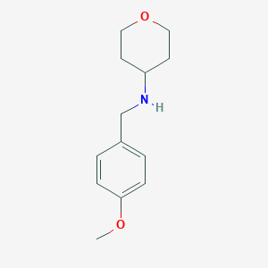 N-[(4-methoxyphenyl)methyl]oxan-4-amine图片