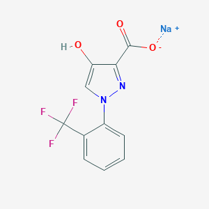 sodium 4-hydroxy-1-[2-(trifluoromethyl)phenyl]-1H-pyrazole-3-carboxylate图片
