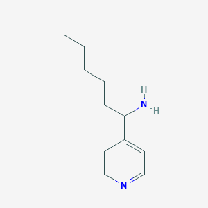 1-(pyridin-4-yl)hexan-1-amine图片