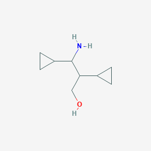 3-amino-2,3-dicyclopropylpropan-1-ol图片