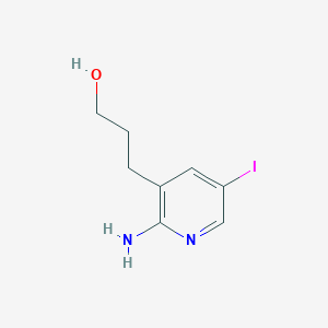 3-(2-Amino-5-iodopyridin-3-yl)propan-1-ol图片