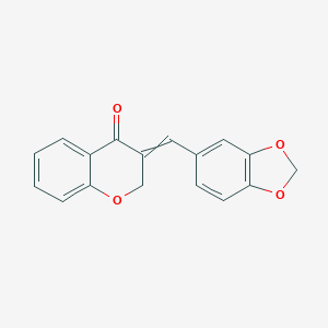 3-[(E)-1,3-benzodioxol-5-ylmethylidene]-2,3-dihydro-4H-chromen-4-one图片