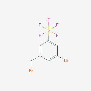 3-Bromo-5-(pentafluorosulfur)benzyl bromide图片