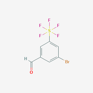 3-Bromo-5-(pentafluorosulfur)benzaldehyde图片