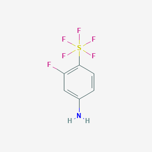 3-Fluoro-4-(pentafluorosulfur)aniline图片