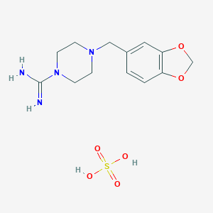 4-(1,3-Benzodioxol-5-ylmethyl)piperazine-1-carboximidamide sulfate图片