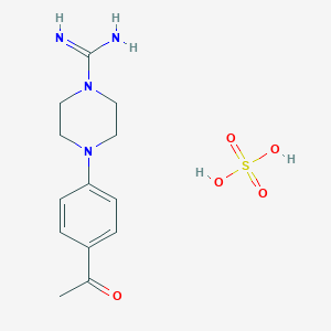 4-(4-Acetylphenyl)piperazine-1-carboximidamide sulfate图片