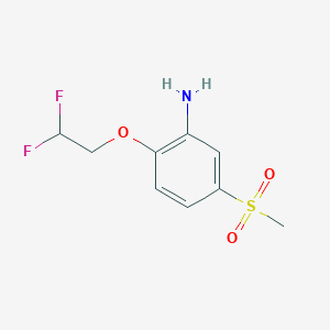 2-(2,2-difluoroethoxy)-5-methanesulfonylaniline图片