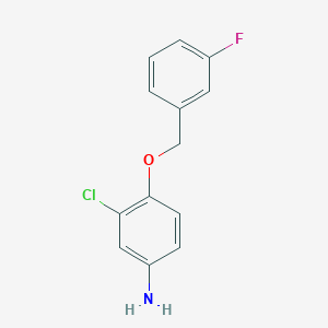 3-氯-4-(3-氟苯甲氧基)苯胺图片